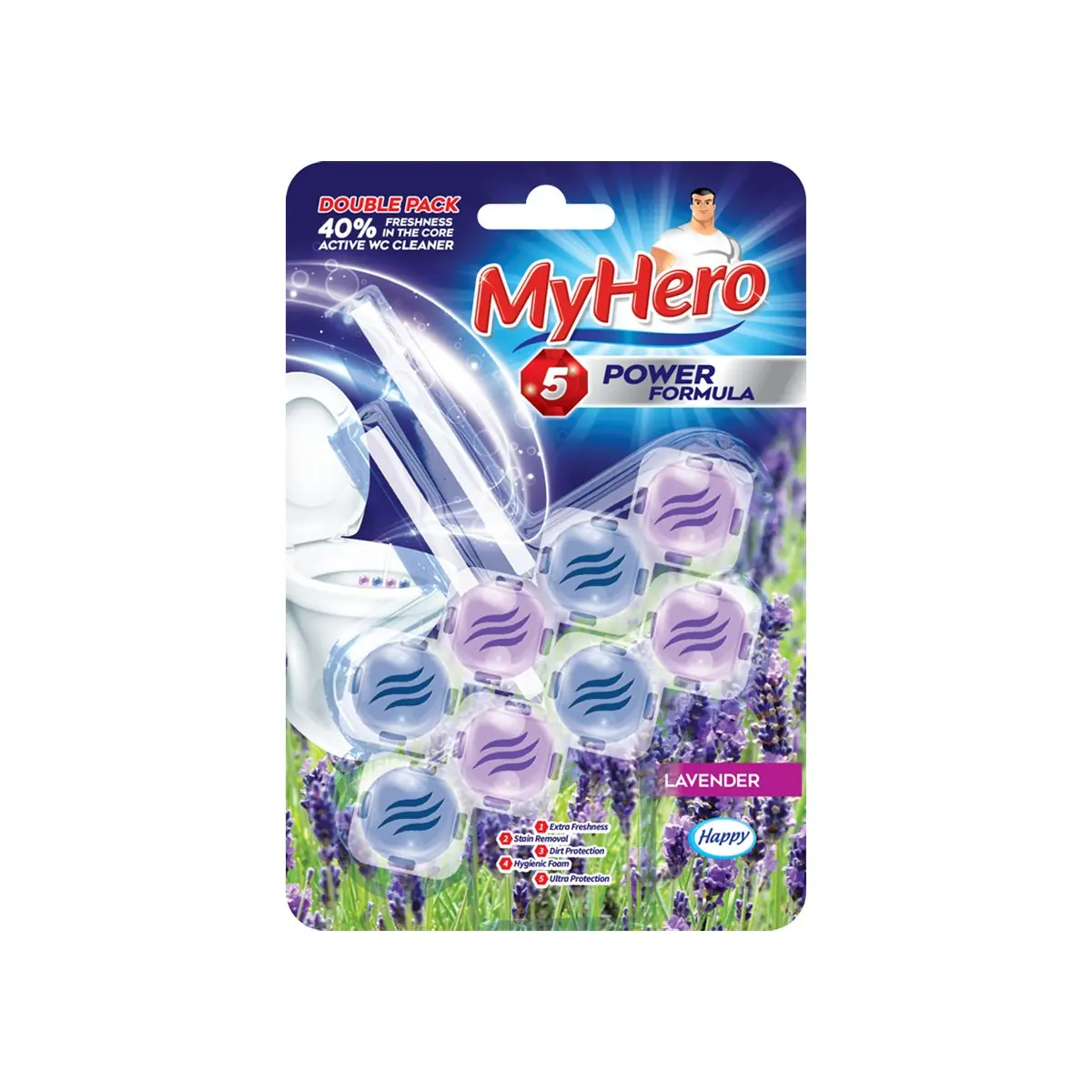 Aroma per wc My Hero Levander 2×50 gr