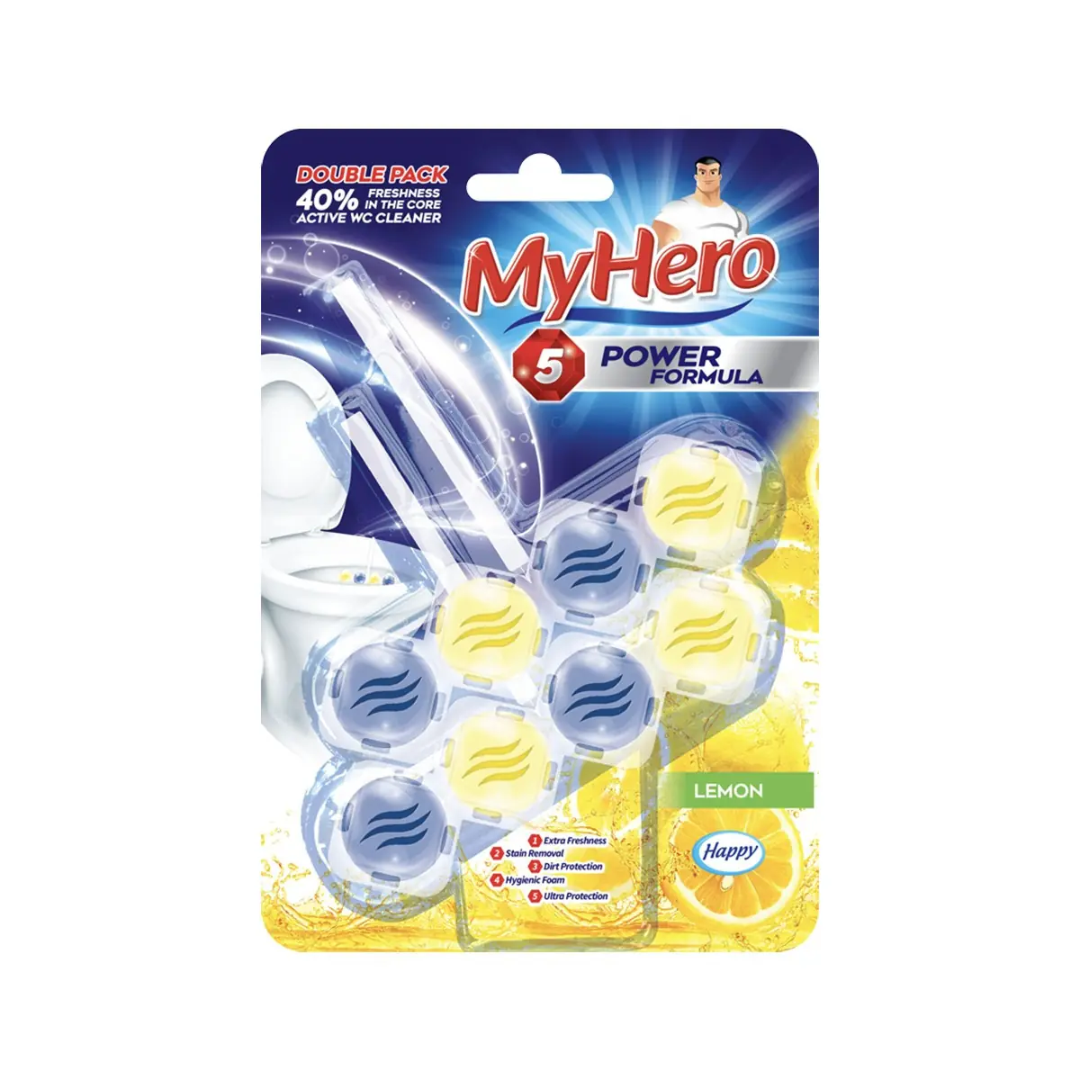 Aroma per wc My Hero Lemon 2×50 gr