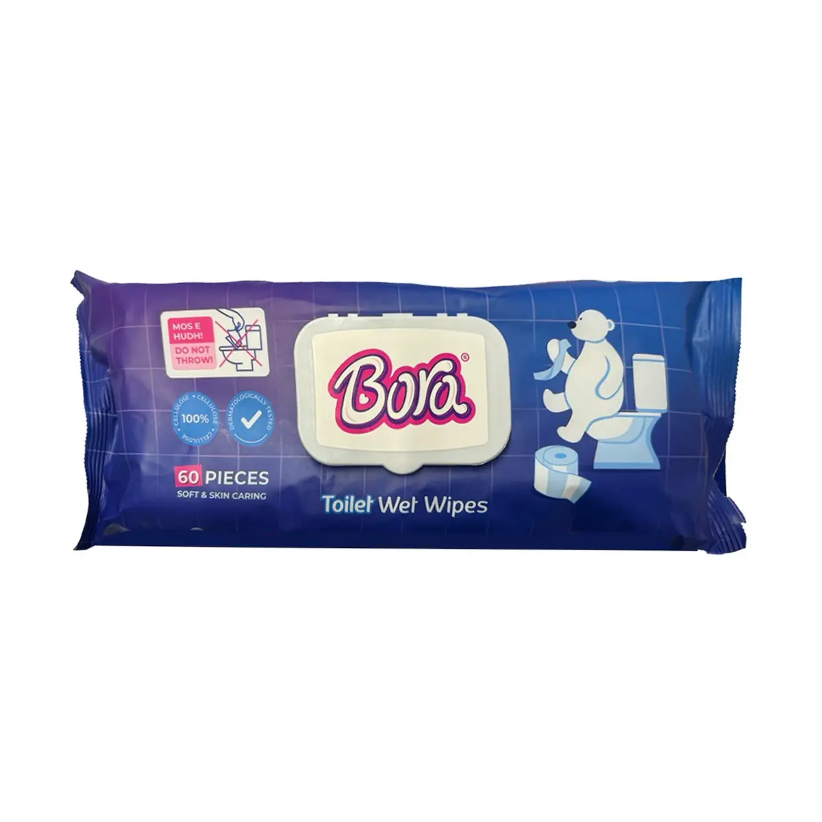 Leter toaleti lagur Bora Wet Wipes 60cp