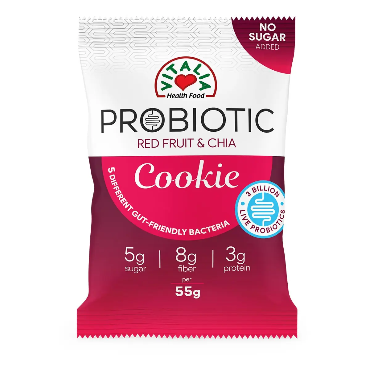 Biskotë fruta&fara chia Vitalia 55gr