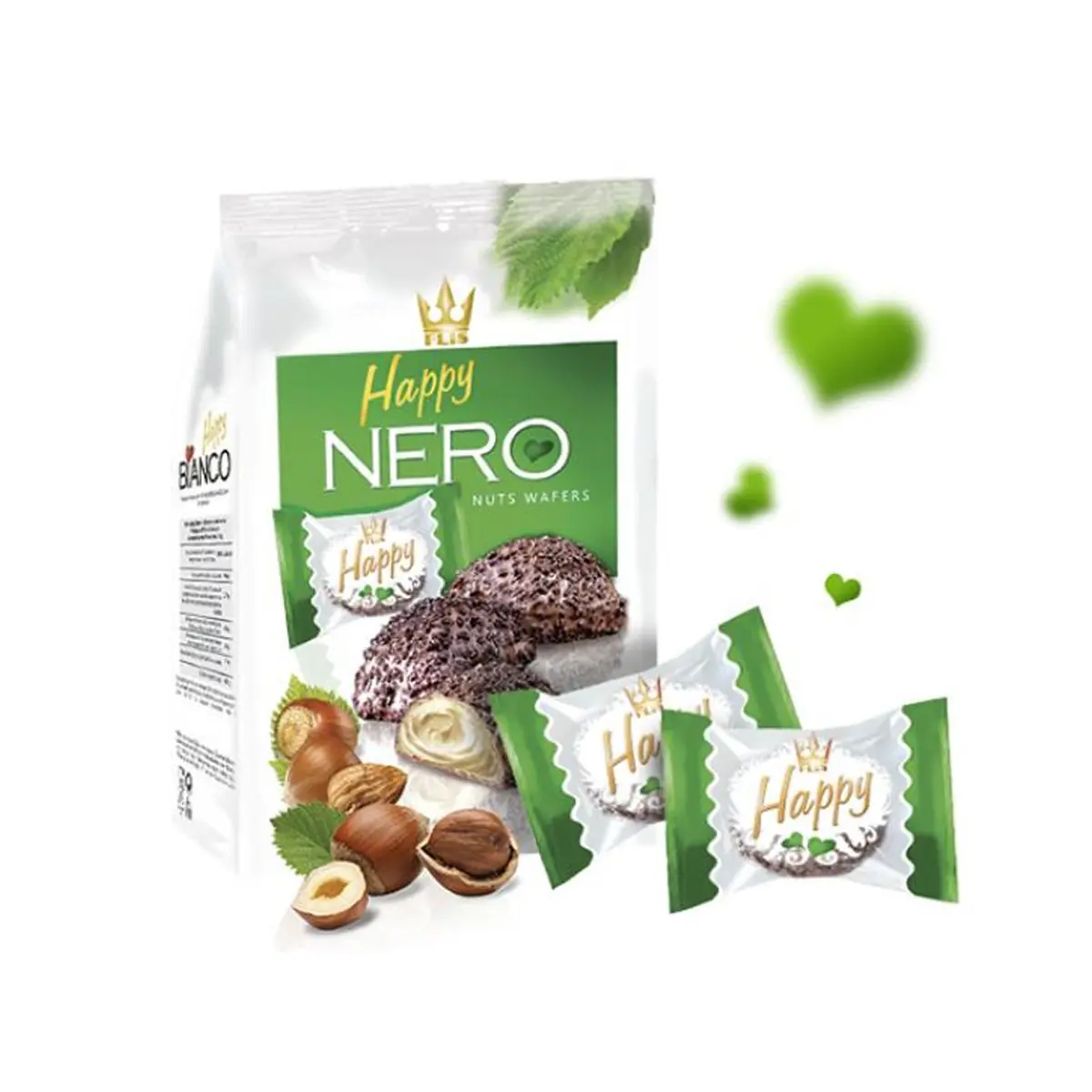 Bonbonjera me lajthi Happy Nero 140gr