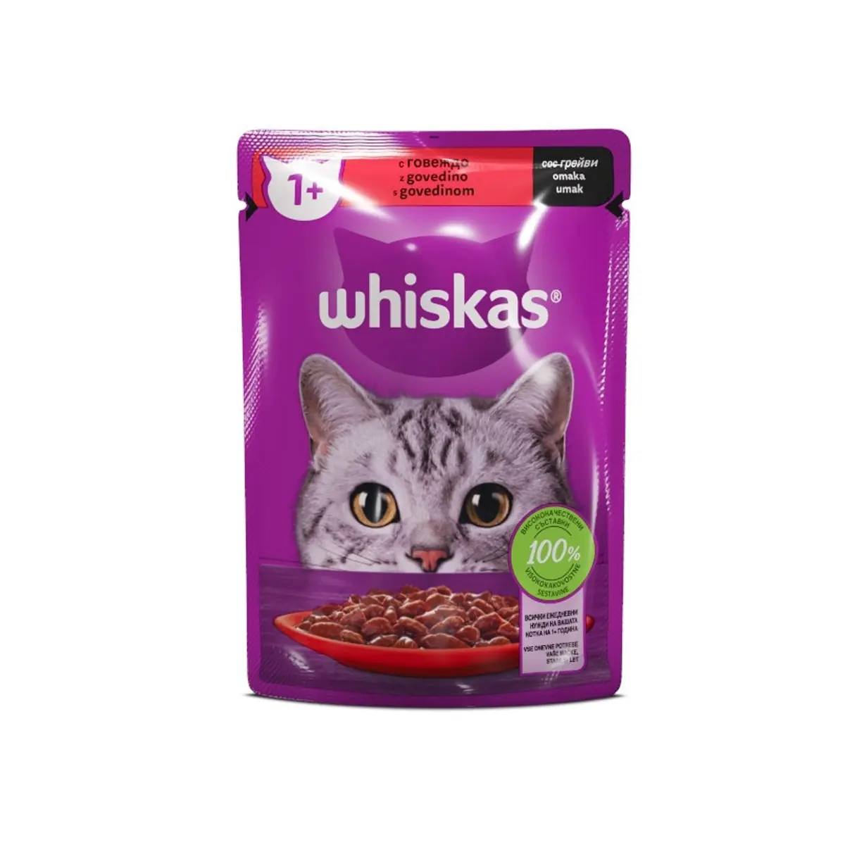 Ushqim mace viçi adult Whiskas 85gr