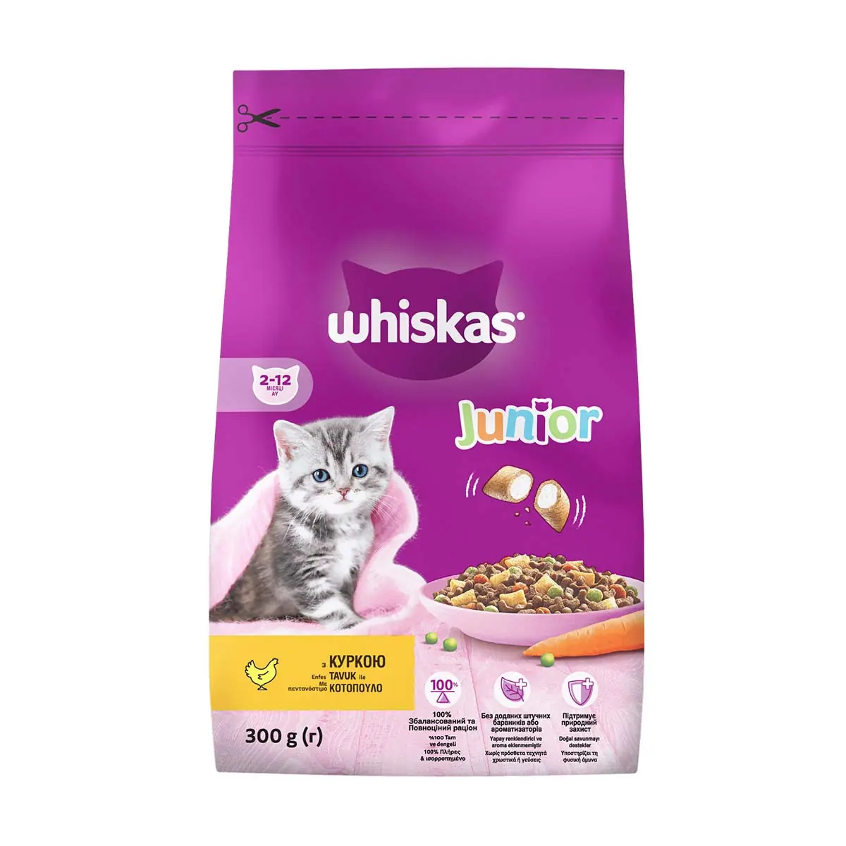 Ushqim mace pule junior Whiskas 300gr