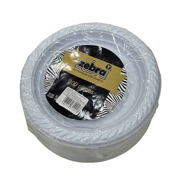 Pjate desert mikroval 17cm Zebra 100Cope