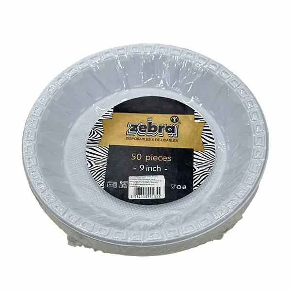 Pjate e thelle mikroval 22cm Zebra 50Cop