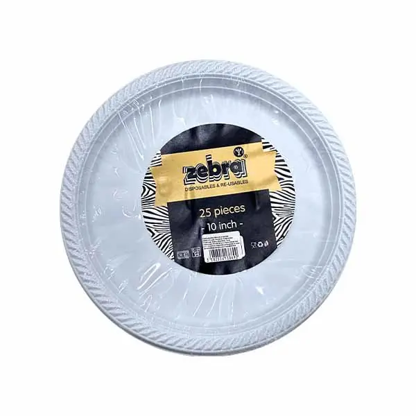 Pjate snack mikroval 26cm Zebra 25Cope