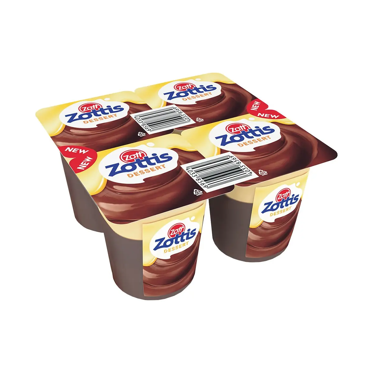 Puding cokollate dhe vanille Zott 115gr