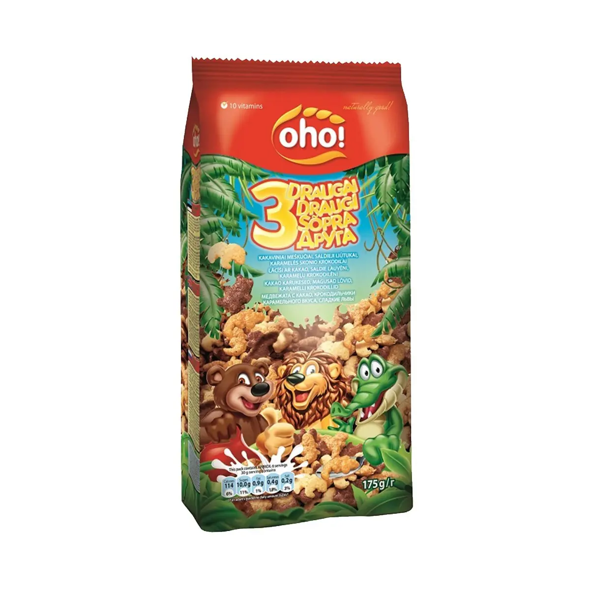 Kornfleks me forma kafsheve Oho 175gr