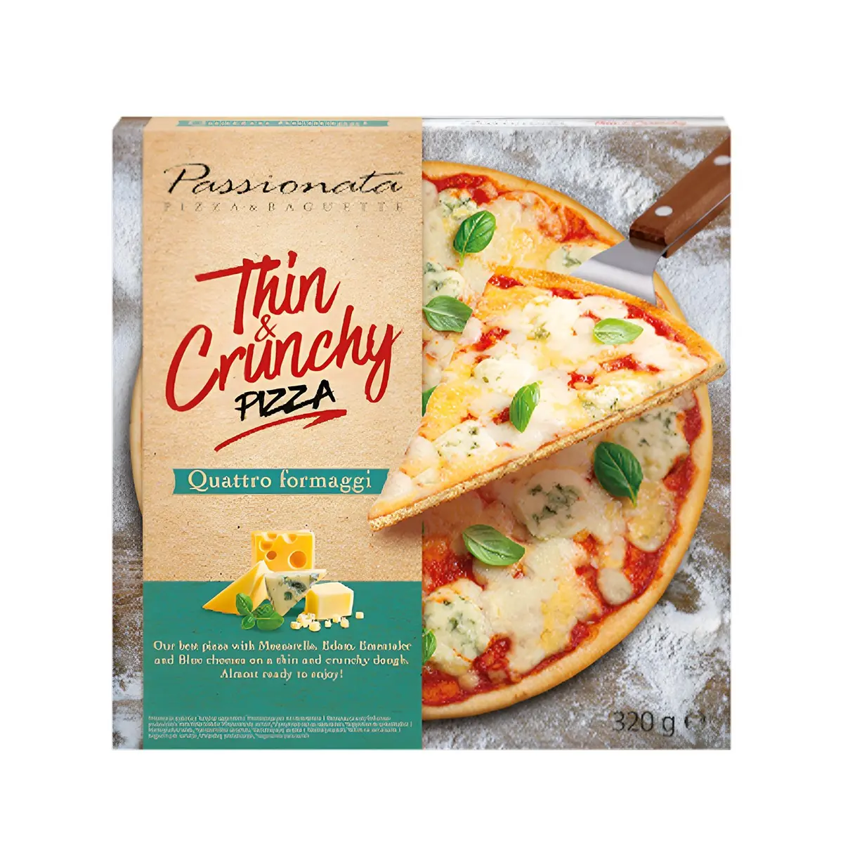 Pizza 4 djathera Passionata Iglotex 320g