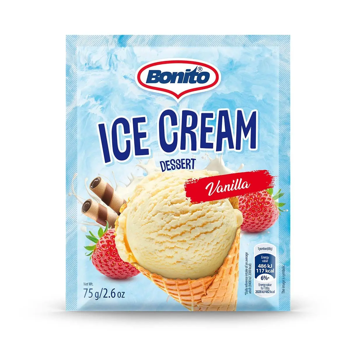 Akullore pluhur vanille Bonito 75gr