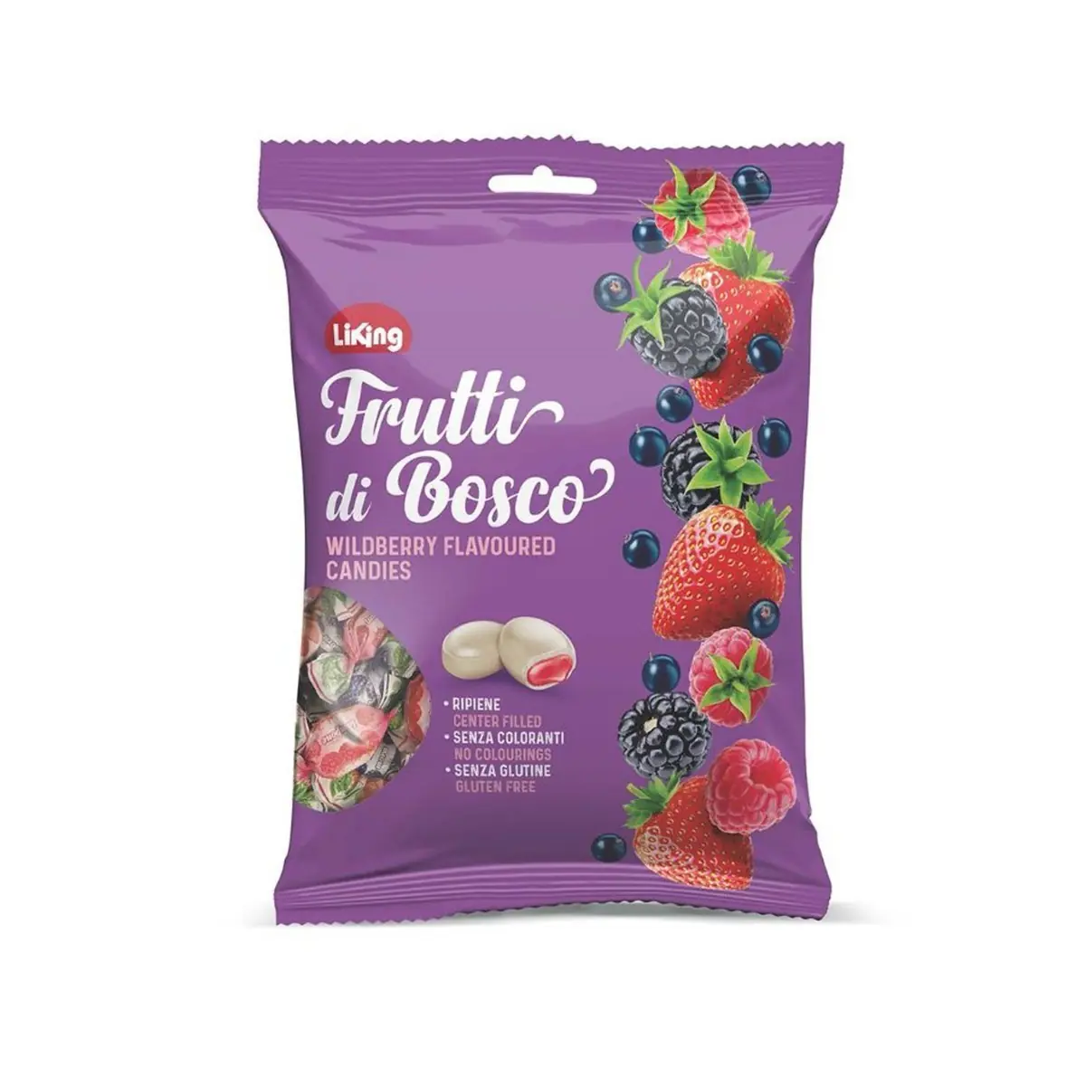 Bonbona me fruta mali Liking 150gr