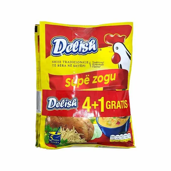 Supe zogu Delish 60gr 4+1 gratis