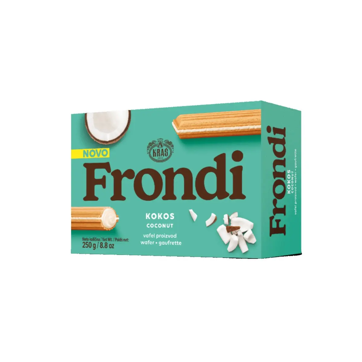 Vafer me kokos Frondi 250gr