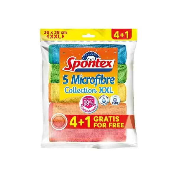 Lecke pastrimi microf Spontex 4+1Gratis