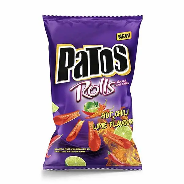 Qips rolls djeget&lime Patos 90gr
