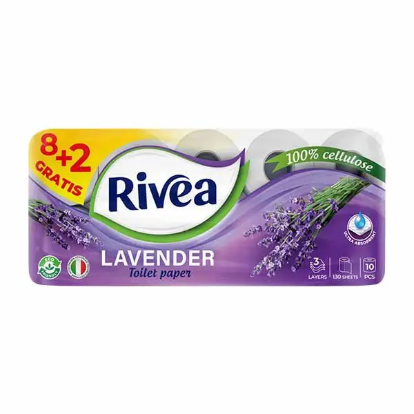 Leter toaleti lavander Rivea 8+2gratis