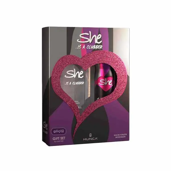 Set per femra clubber edt50ml +deo She