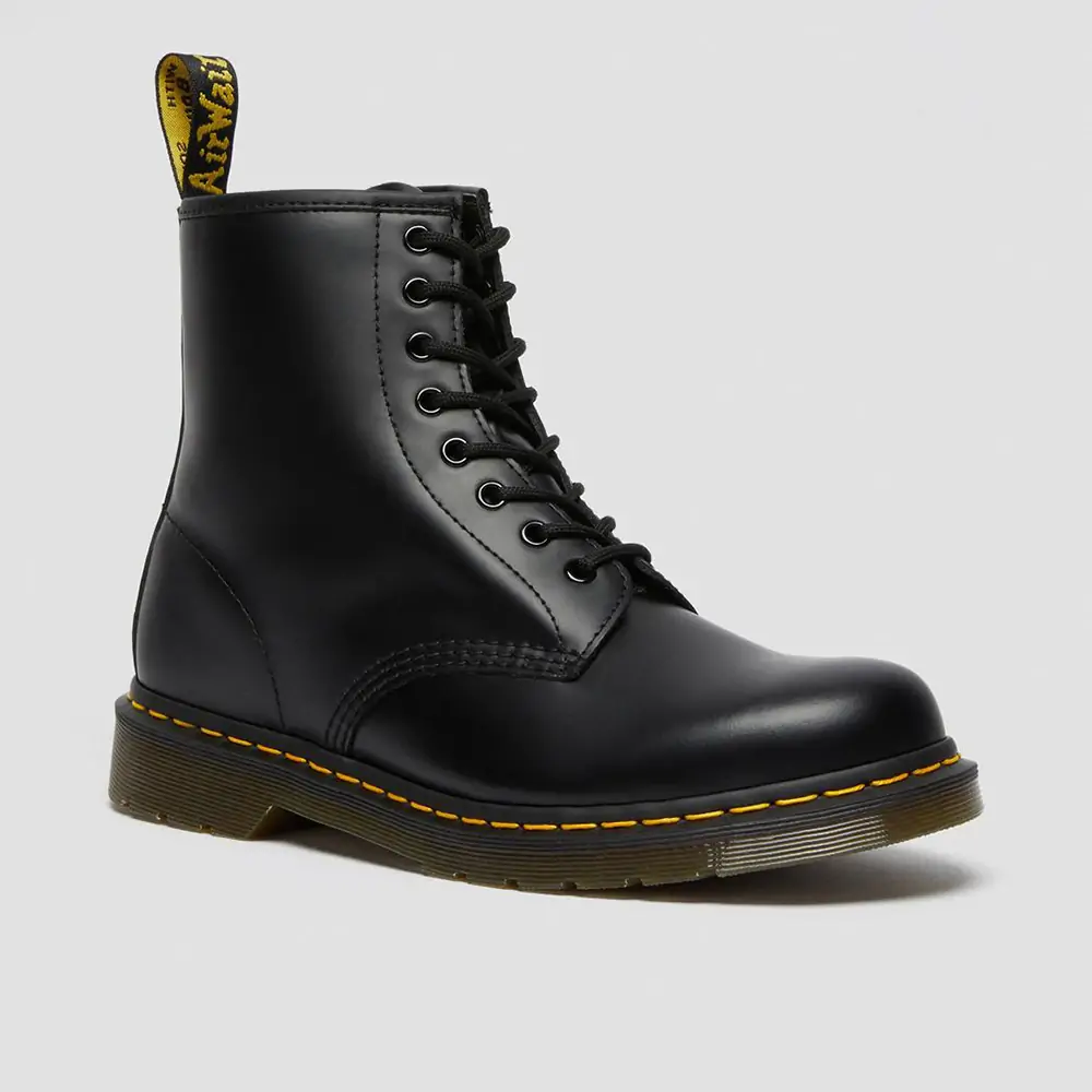 Dr.Martens Unisex 1460 Smooth Leather Lace Up Boots – Black