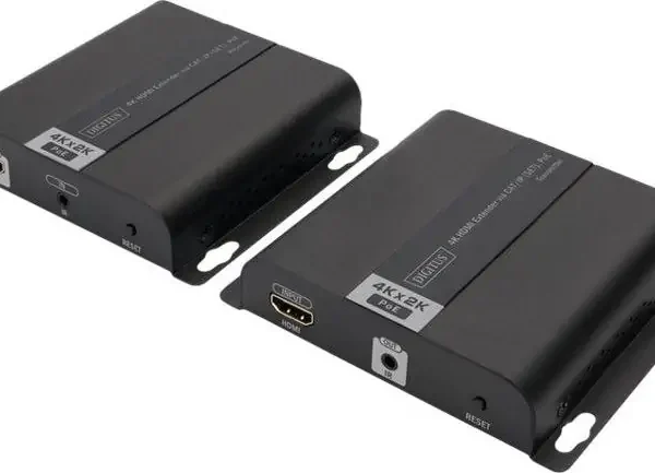 Sistem transmetimi HDMI Digitus Extender, IP Cat 5 7, 120m, 4K UHD