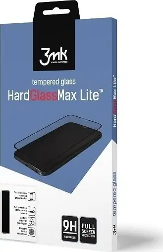 Xham mbrojtës 3MK HardGlass Max Lite për Samsung Galaxy A50s, i zi