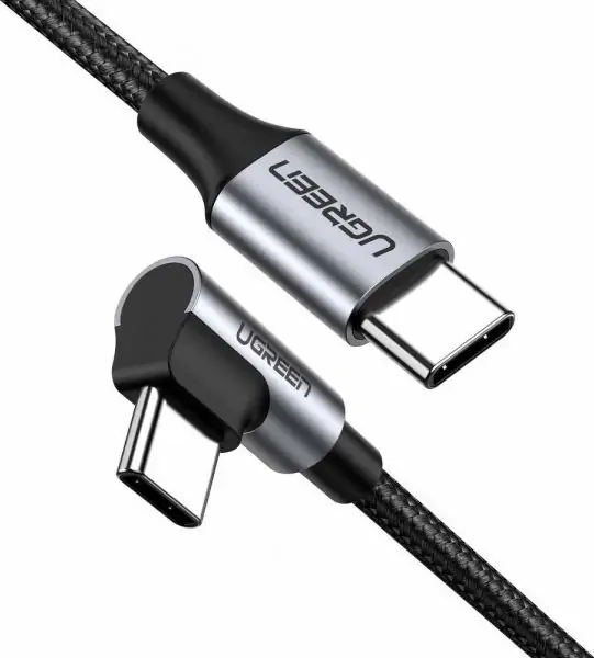 Kabllo Ugreen, USB-C – USB-C, 1 m, e zezë