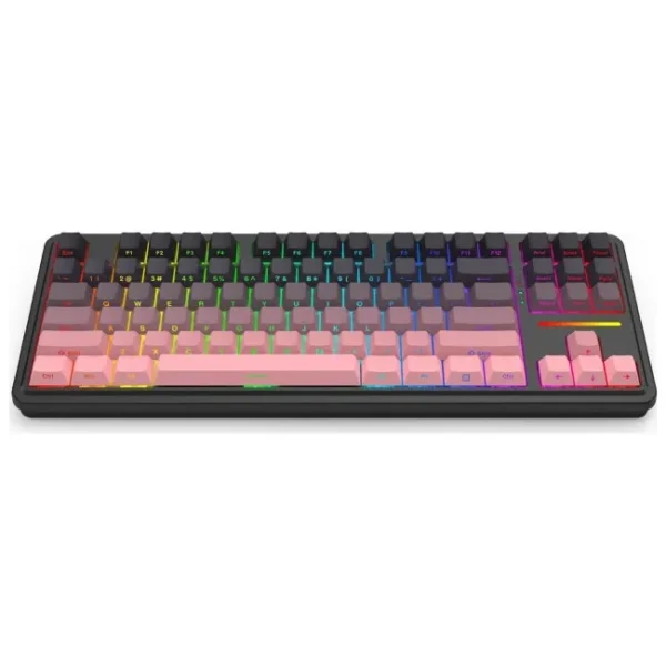 Tastierë Gaming Redragon K728SP-RGB-PRO Antonium PRO / Wired & Wireless / US Language – Zezë / Rozë