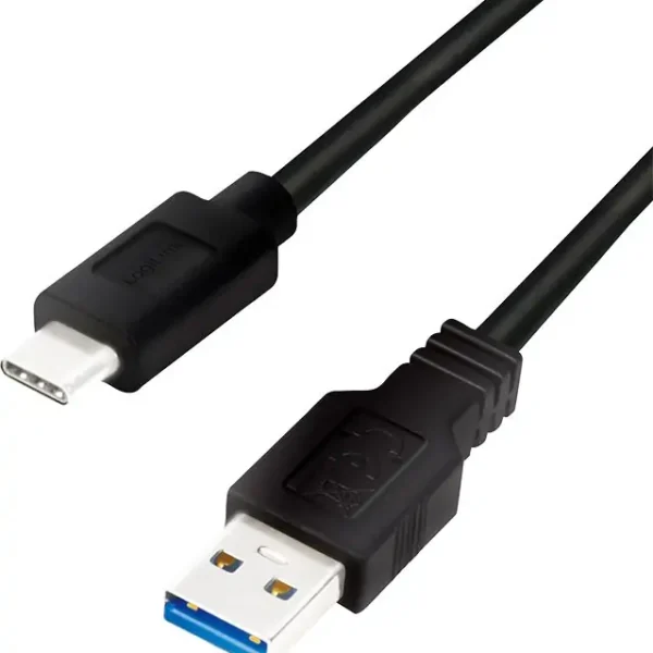 Kabllo USB LogiLink CU0169, USB A në USB C, 1.5 m, i zi