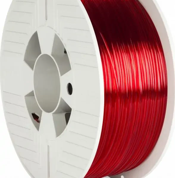 Filament 3D Verbatim 55054 PETG, 1kg, 1.75mm, i kuq transparent