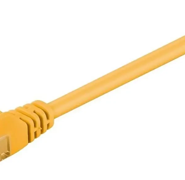 Kabëll patch Goobay 95556 CAT 5e, U / UTP, e verdhë, 1.5 m