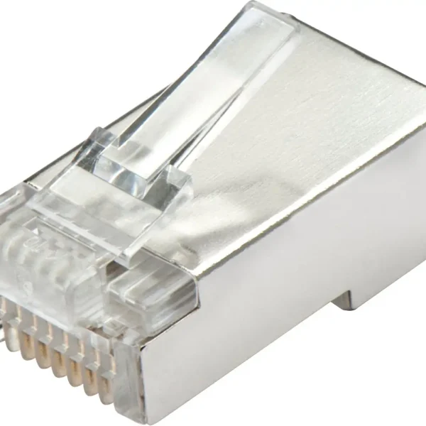 Konektor RJ45 LINDY 62406, STP Cat5e, 8-pin, transparent, set 10 copë