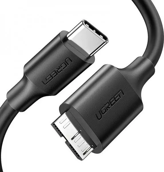 Kabllo USB UGREEN 20103, USB C në Micro USB 3.0, 1 m, i zi