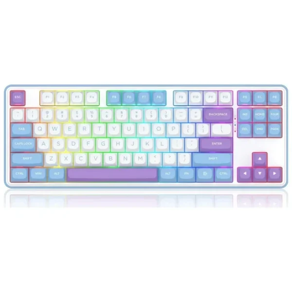 Tastierë Gaming Redragon K707WBP-RGB-PRO StarBlade / Wired & Wireless / US Language – Bardhë