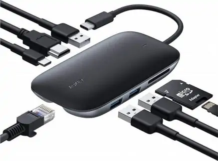 Stacion/Replikator Aukey USB-C (CB-C71)
