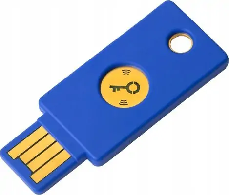 Çelës i sigurisë Yubico NFC, i kaltër