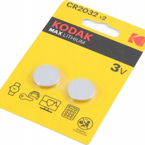 Bateri Kodak Max CR2032, 3V, 2 copë