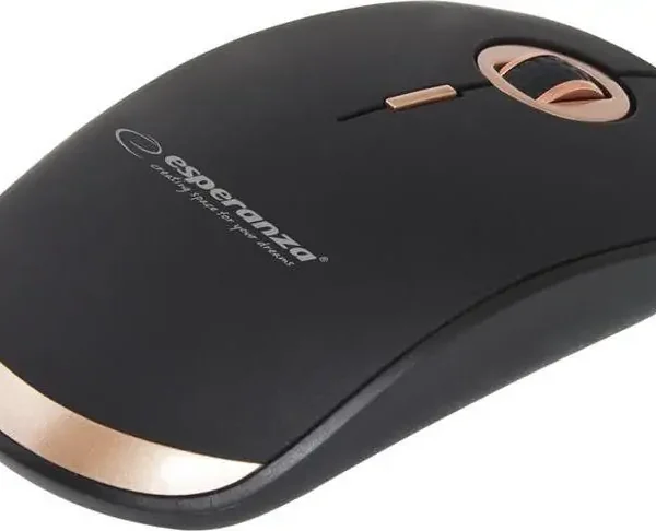 Maus Esperanza Acrux, wireless, USB, i zi dhe i artë
