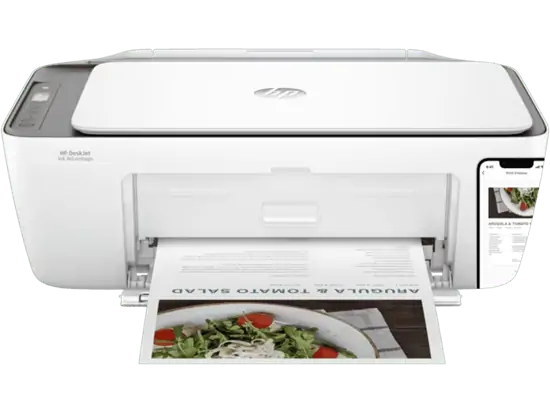Printer HP Printer AiO DeskJet 2876 / Print, Copy, Scan / A4 / Color / Up to 20 ppm / Bluetooth / Wifi / e bardhë