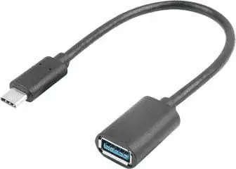 Përshtatës Lanberg USB type-C (M) 3.1 – USB-A (F), 0.15m, e zezë