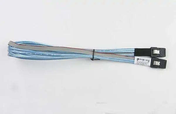 Kabllo SAS SuperMicro CBL-0421L, SFF-8087 në SFF-8087, 0.55m, blu