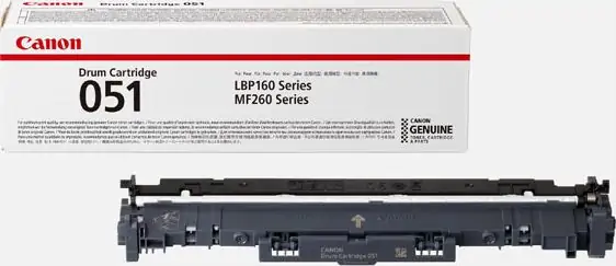 Tambur printeri Canon Drum Cartridge 051, origjinal, seri LBP160 MF260, i zi