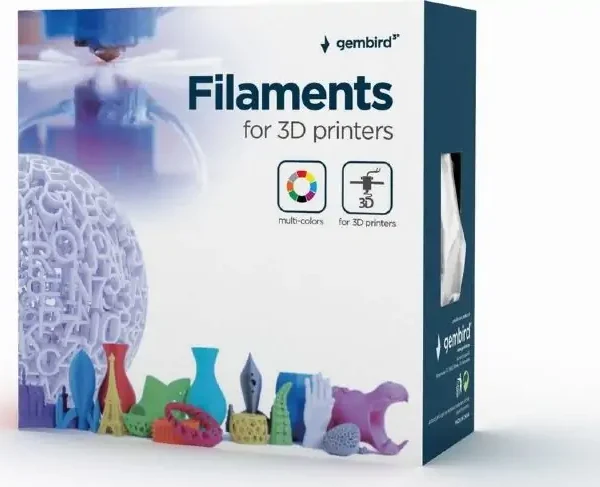 Filament për pastrim 3D Gembird, 1,75mm, i tejdukshëm