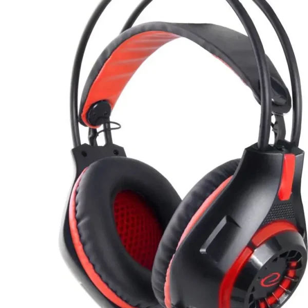 Kufje gaming ESPERANZA Deathstrike EGH420R, me mikrofon, për PC, të kuqe
