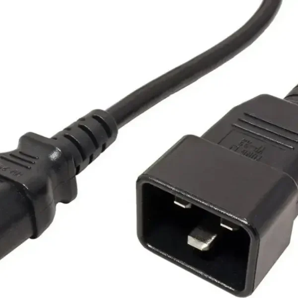 Kabllo energjie PremiumCord, 230V 10A, 2m, IEC C13 në C20, i zi