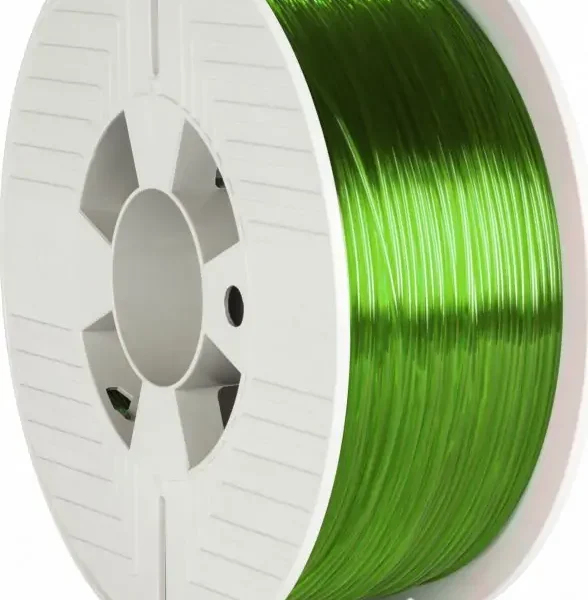 Filament 3D Verbatim 55057 PETG, 1kg, transparent i gjelbër