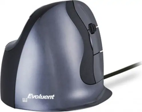 Mouse vertikal BakkerElkhuizen Evoluent D BNEEVRDS, me kabllo, ergonomik, i zi