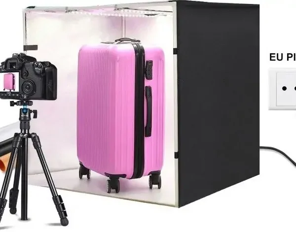Set tendë për fotografim Puluz 80cm LED 8500 lumens shadeless
