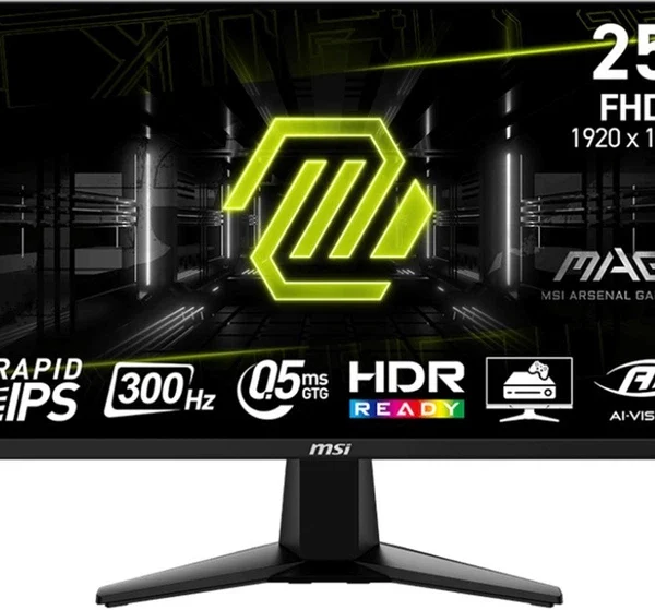 Monitor MSI MAG 255XF / 24.5″/ Full HD IPS / 300Hz / 0.5ms / HDMI+DP – Zezë