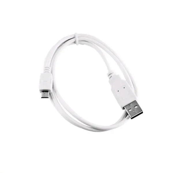 Kabllo C-Tech USB A – MicroUSB CB-USB2M-20W, 2m, e bardhë