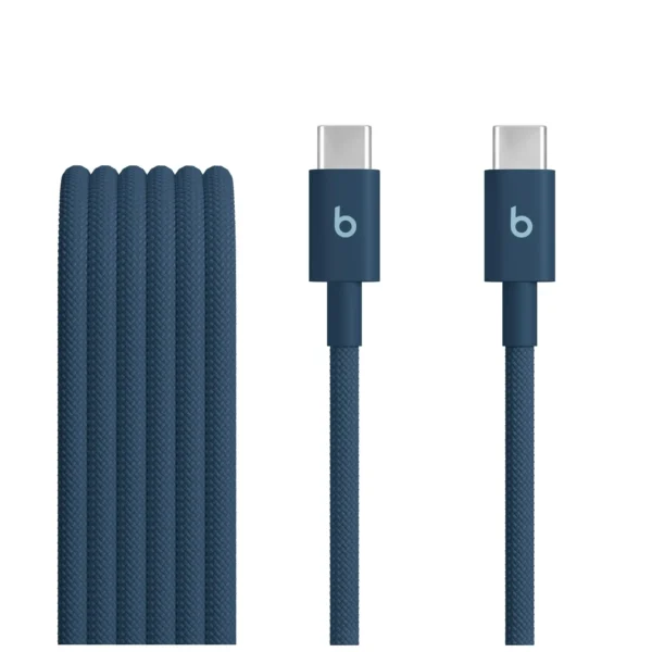 Kabllo USB Apple Beats USB-C në USB-C / MDGE4ZM/A / 1.5 m / USB 2.0 / 60W – Blu e errët