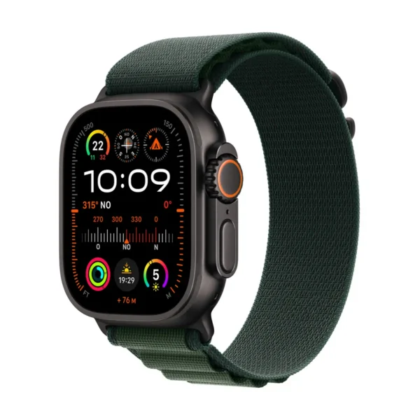 Apple Watch Ultra 2 49 mm / MX4T3FD/A / Black Titanium / Alpine Dark Green – L